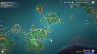 The first Thunder Sakura location on map (Image via Genshin Impact)